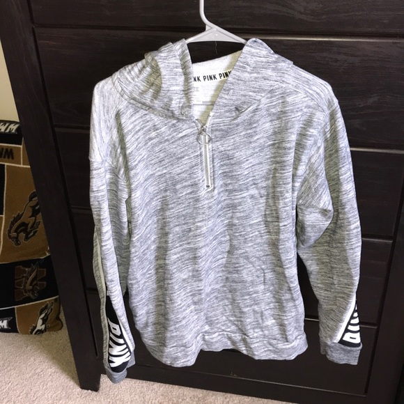 PINK Victoria's Secret Sweaters - Pink Women’s Grey Hoodie